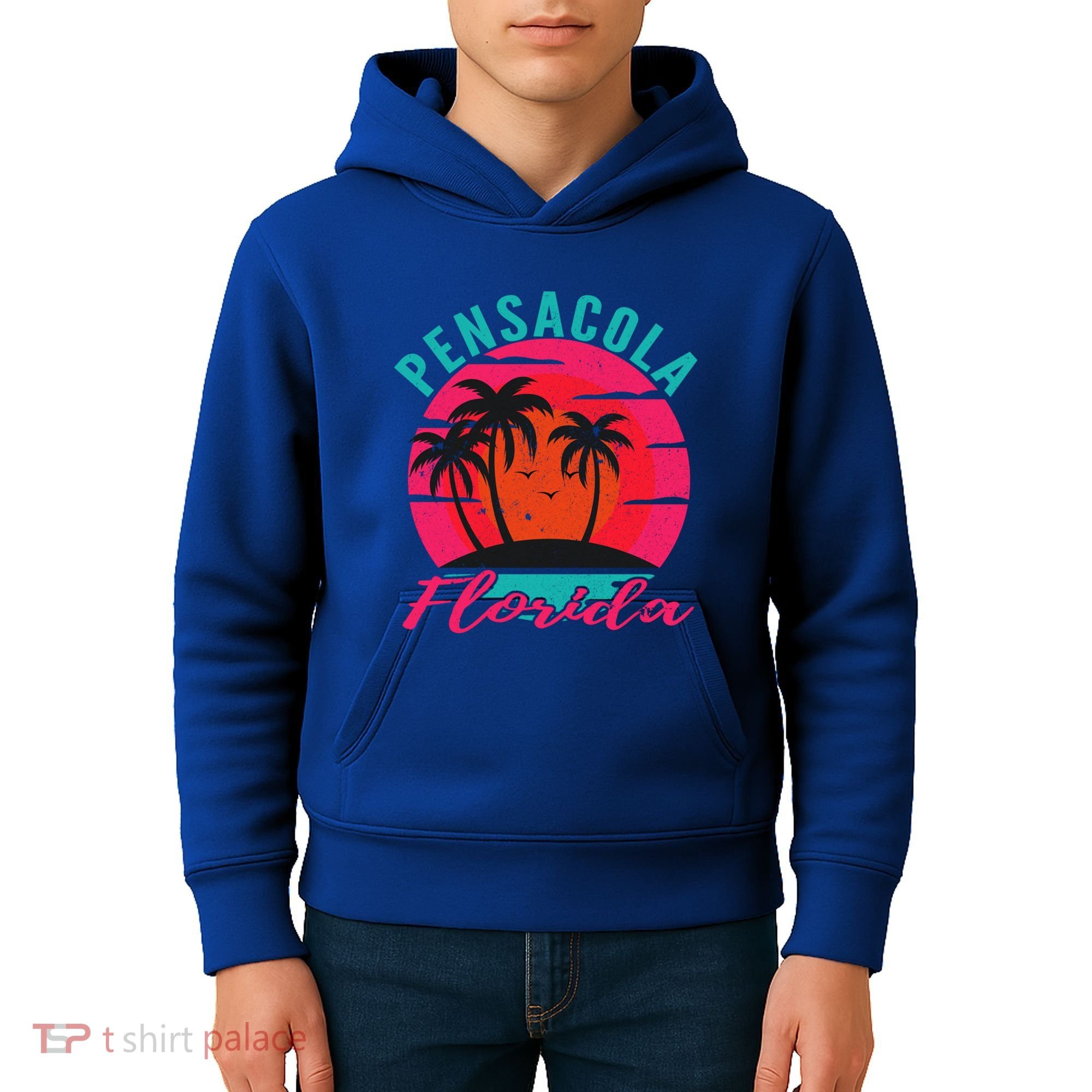Pensacola Florida Beach Vacation Sunset Gift Kids Hoodie
