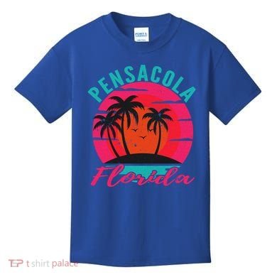 Pensacola Florida Beach Vacation Sunset Gift Kids T-Shirt