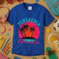 Pensacola Florida Beach Vacation Sunset Gift Kids T-Shirt thumb 3