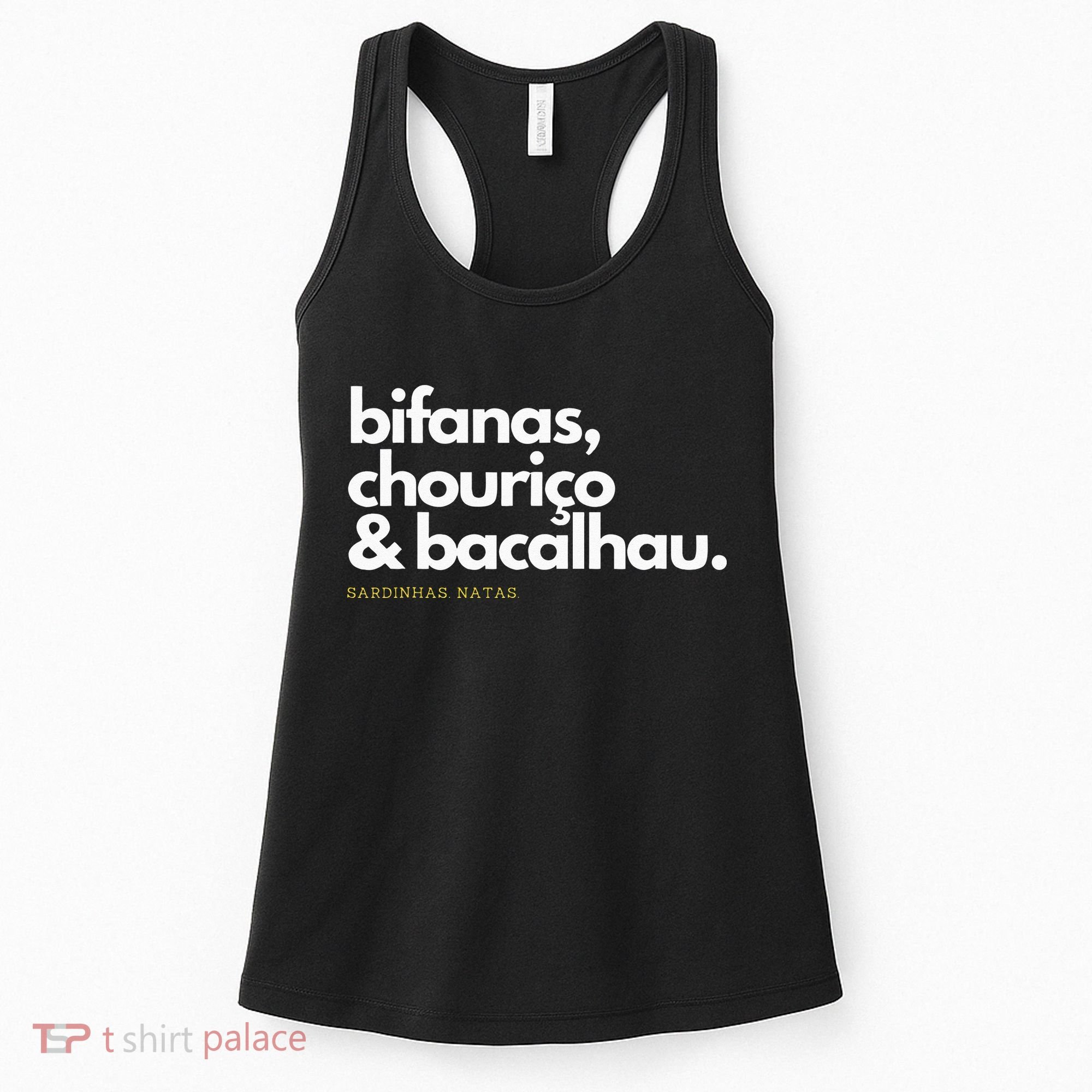 Portugal Food Bifanas Chourico Bacalhau Portuguese Women's Tank Top