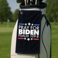Pray For Biden Psalm 109:8 Golf Towel thumb 2