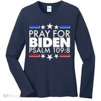 Pray For Biden Psalm 109:8 Women's Long Sleeve Shirt thumb 0