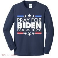 Pray For Biden Psalm 109:8 Kids Long Sleeve Shirt thumb 0