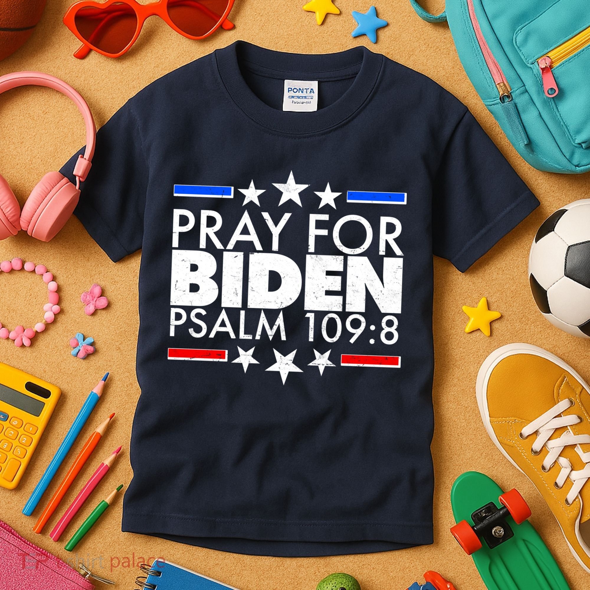 Pray For Biden Psalm 109:8 Kids T-Shirt
