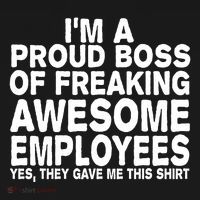 Proud Freaking Boss Of Awesome Employees Funny Gift Baby Bodysuit thumb 2