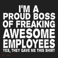 Proud Freaking Boss Of Awesome Employees Funny Gift Hat thumb 2