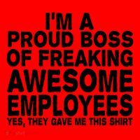 Proud Freaking Boss Of Awesome Employees Funny Gift Santa Hat thumb 1