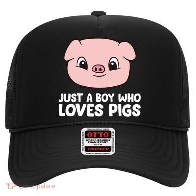 Pig Farmer Boy Just A Boy Who Loves Pigs Cool Gift Hat