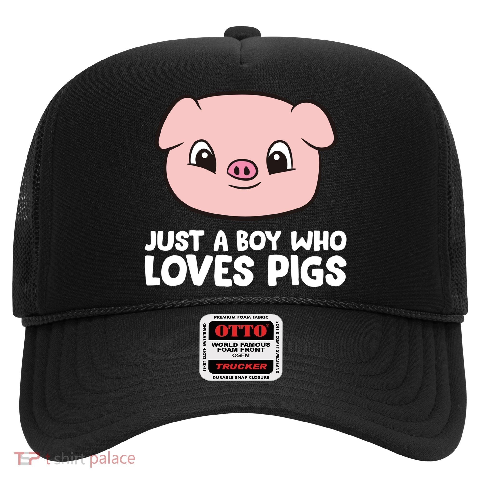 Pig Farmer Boy Just A Boy Who Loves Pigs Cool Gift Hat