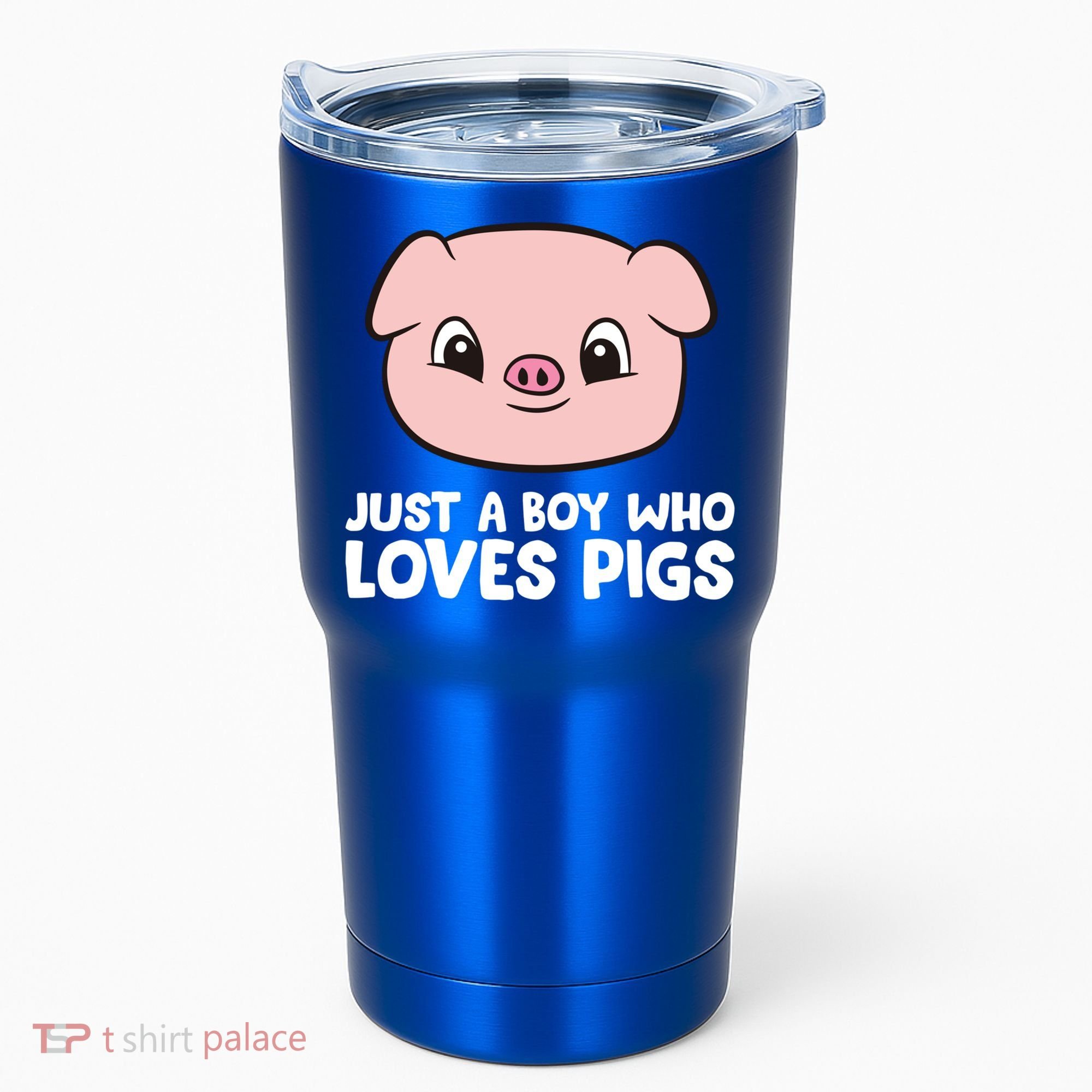 Pig Farmer Boy Just A Boy Who Loves Pigs Cool Gift Tumbler
