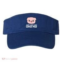 Pig Farmer Boy Just A Boy Who Loves Pigs Cool Gift Visor thumb 0