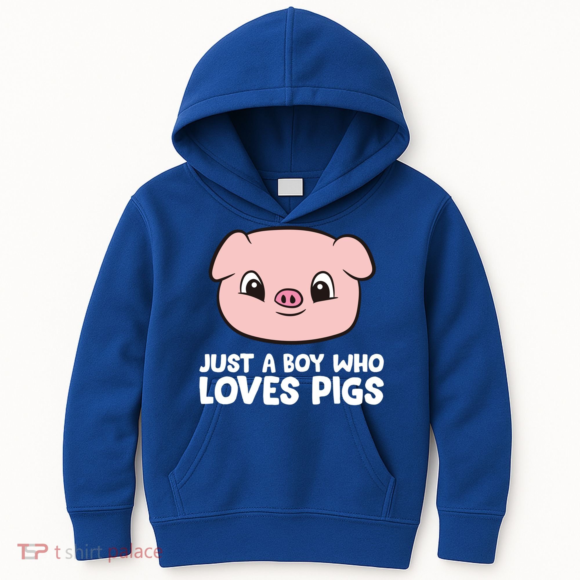 Pig Farmer Boy Just A Boy Who Loves Pigs Cool Gift Kids Hoodie