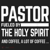 Pastor Fueled By Holy Spirit And Coffee Church Pastor Hat thumb 2