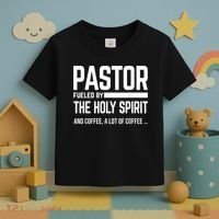 Pastor Fueled By Holy Spirit And Coffee Church Pastor Toddler T-Shirt thumb 3