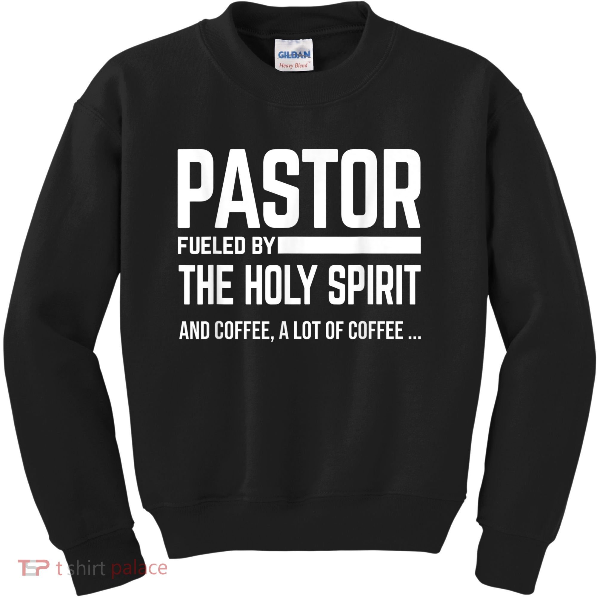 Pastor Fueled By Holy Spirit And Coffee Church Pastor Kids Sweatshirt