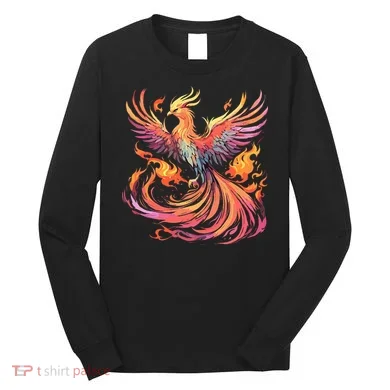 Phoenix Fire Bird Long Sleeve Shirt