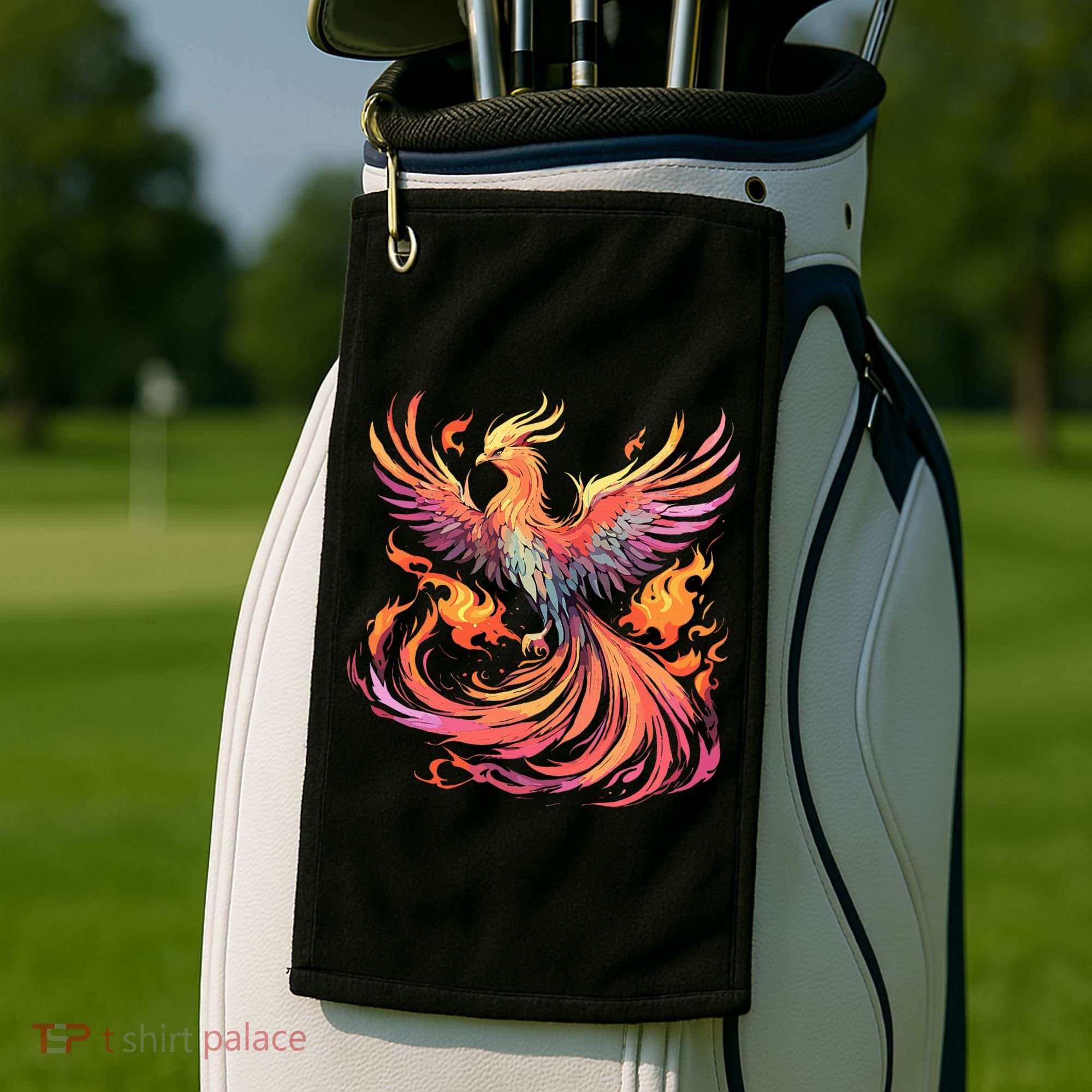 Phoenix Fire Bird Golf Towel
