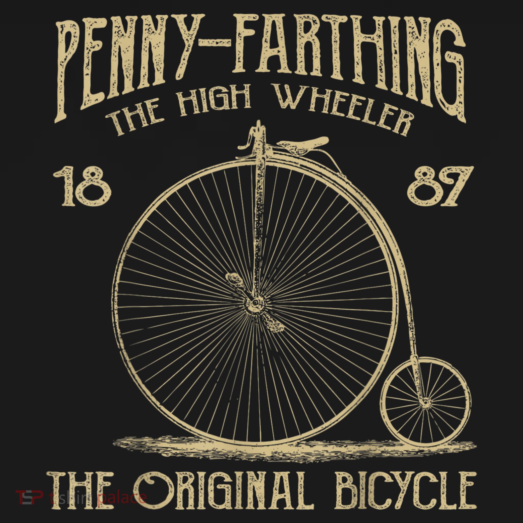 Penny Farthing Bike Retro Vintage Bicycle T-Shirt