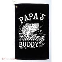 Papas Fishing Buddy Golf Towel thumb 0