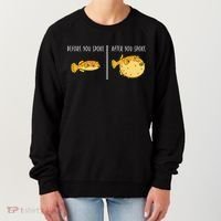 Puffer Fish Blowfish Funny Puffer Fish Women's Sweatshirt thumb 0