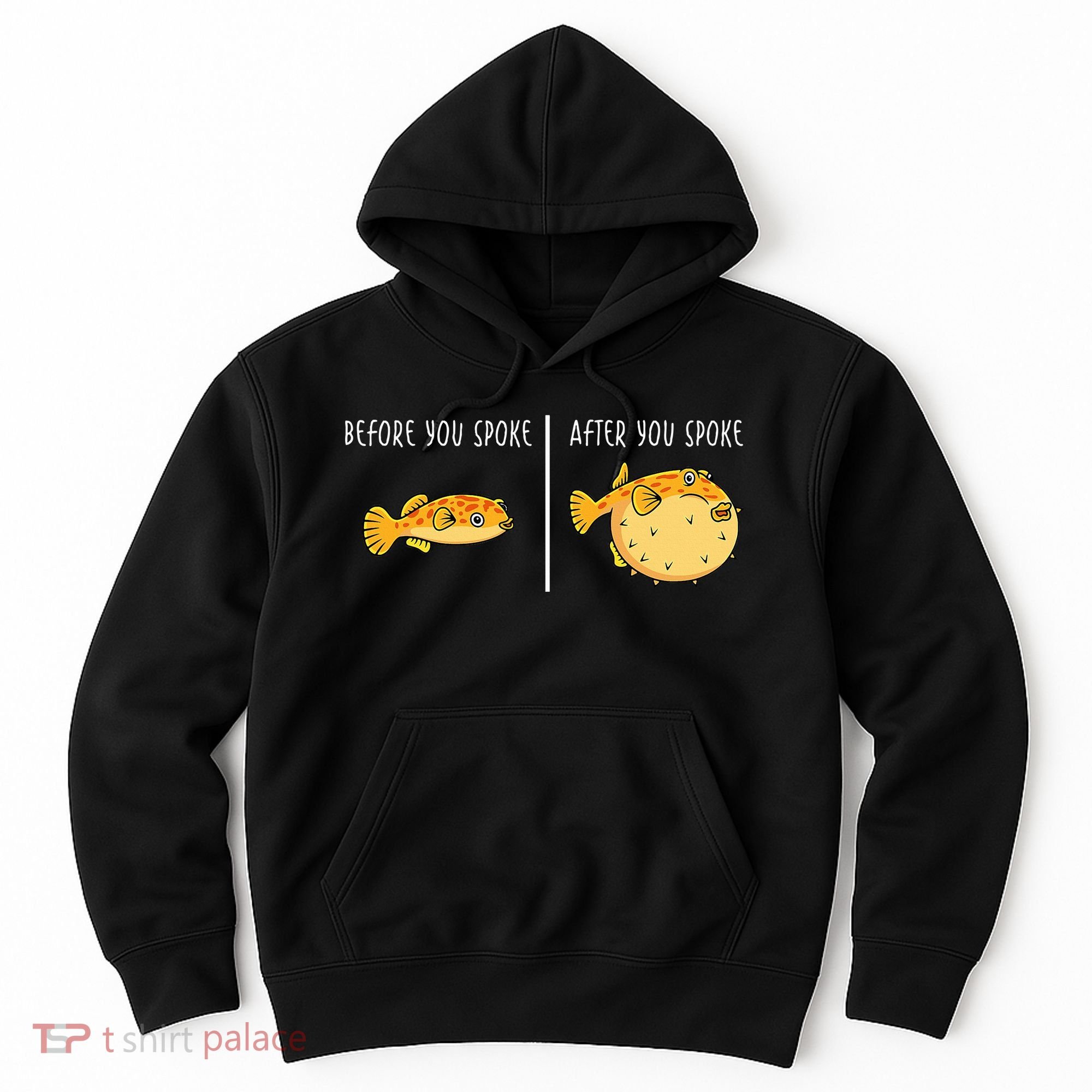 Puffer Fish Blowfish Funny Puffer Fish Hoodie