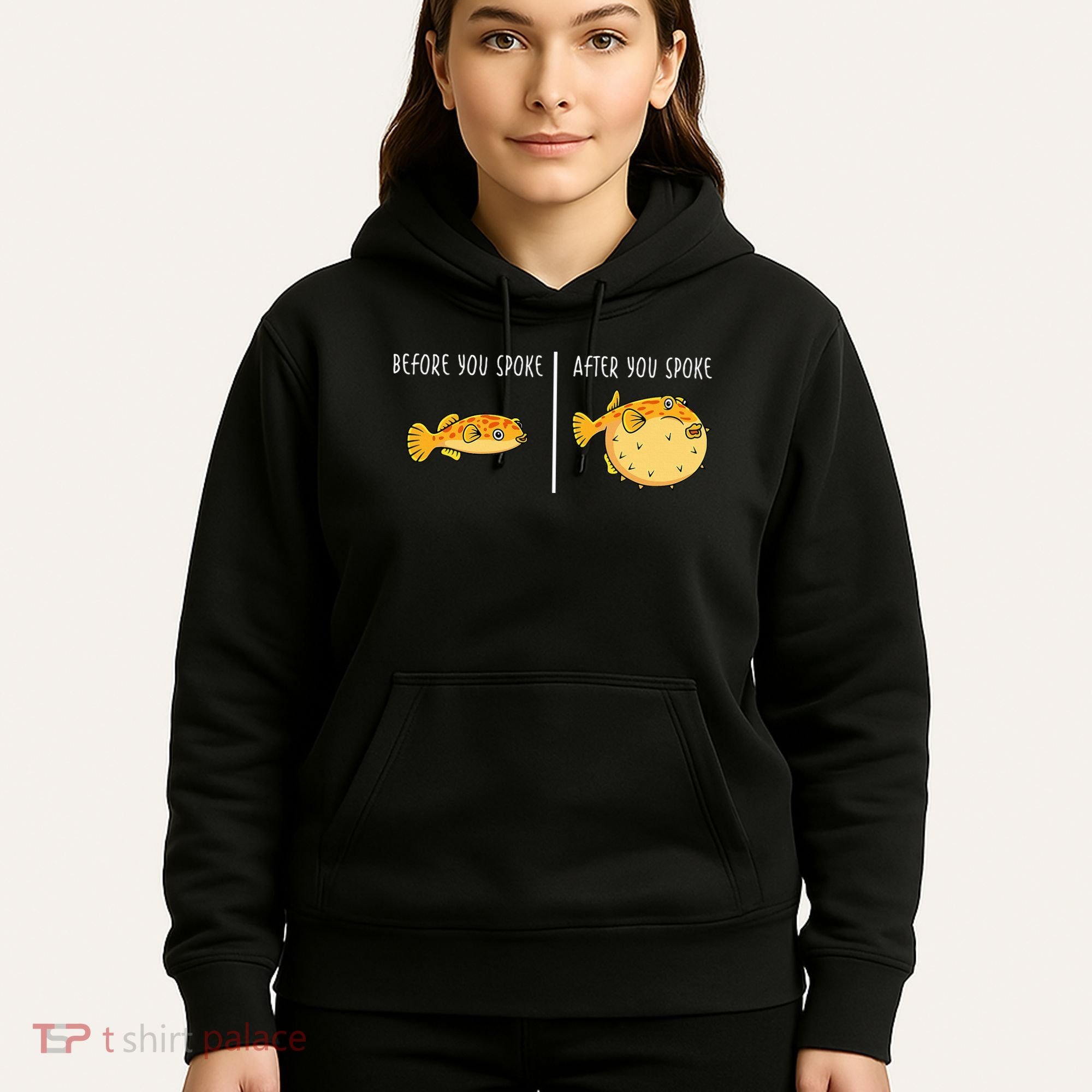 Puffer Fish Blowfish Funny Puffer Fish Hoodie