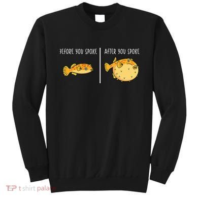 Puffer Fish Blowfish Funny Puffer Fish Sweatshirt