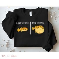 Puffer Fish Blowfish Funny Puffer Fish Sweatshirt thumb 2