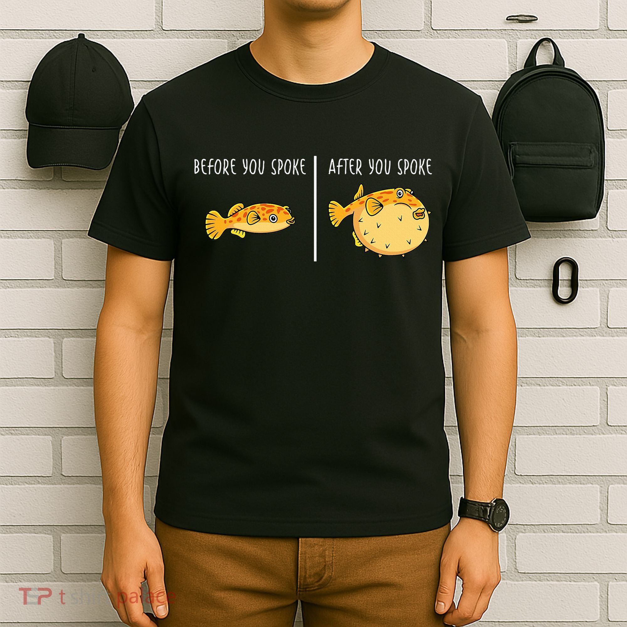 Puffer Fish Blowfish Funny Puffer Fish T-Shirt