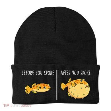 Puffer Fish Blowfish Funny Puffer Fish Beanie