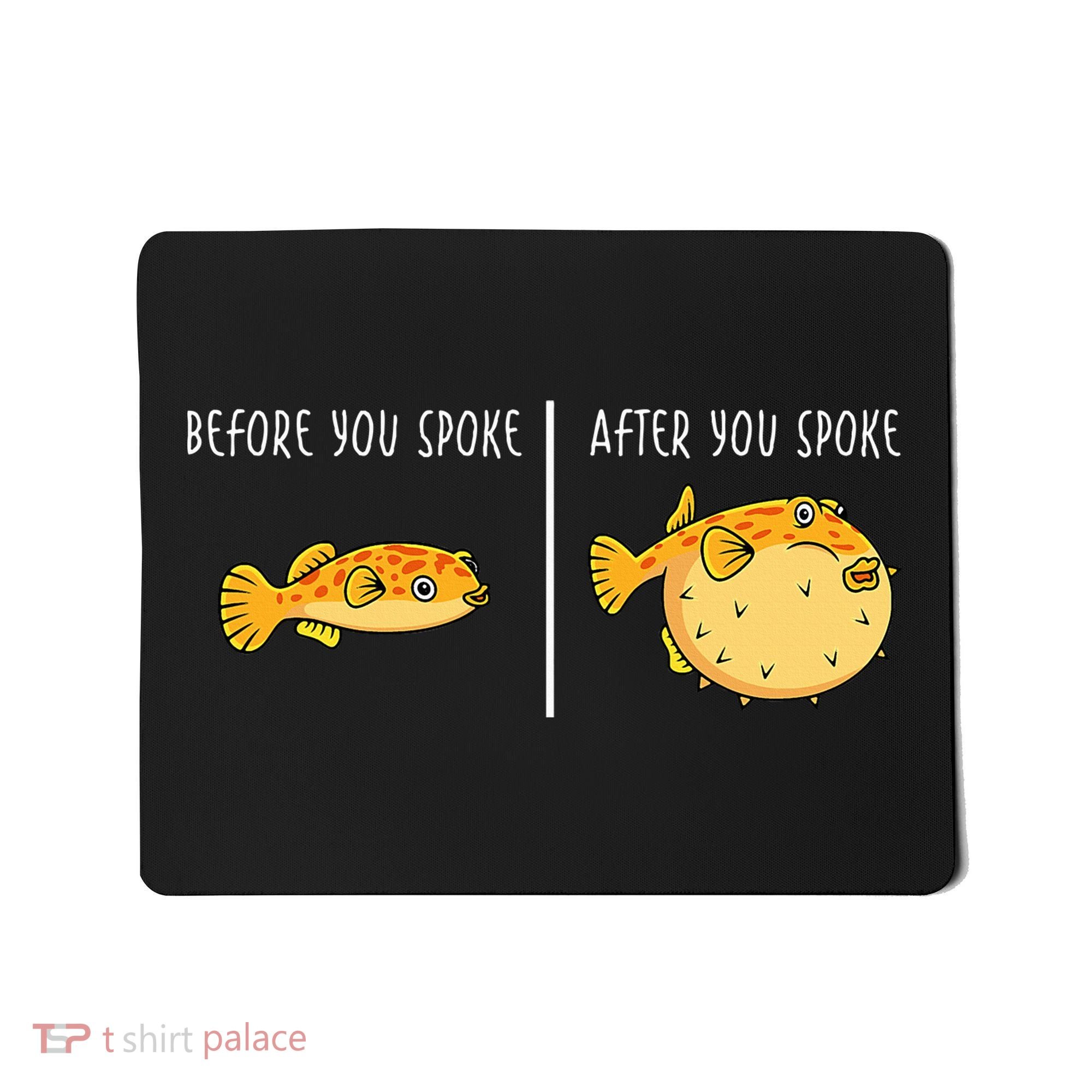 Puffer Fish Blowfish Funny Puffer Fish Mousepad