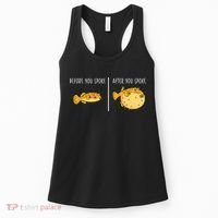 Puffer Fish Blowfish Funny Puffer Fish Women's Tank Top thumb 0