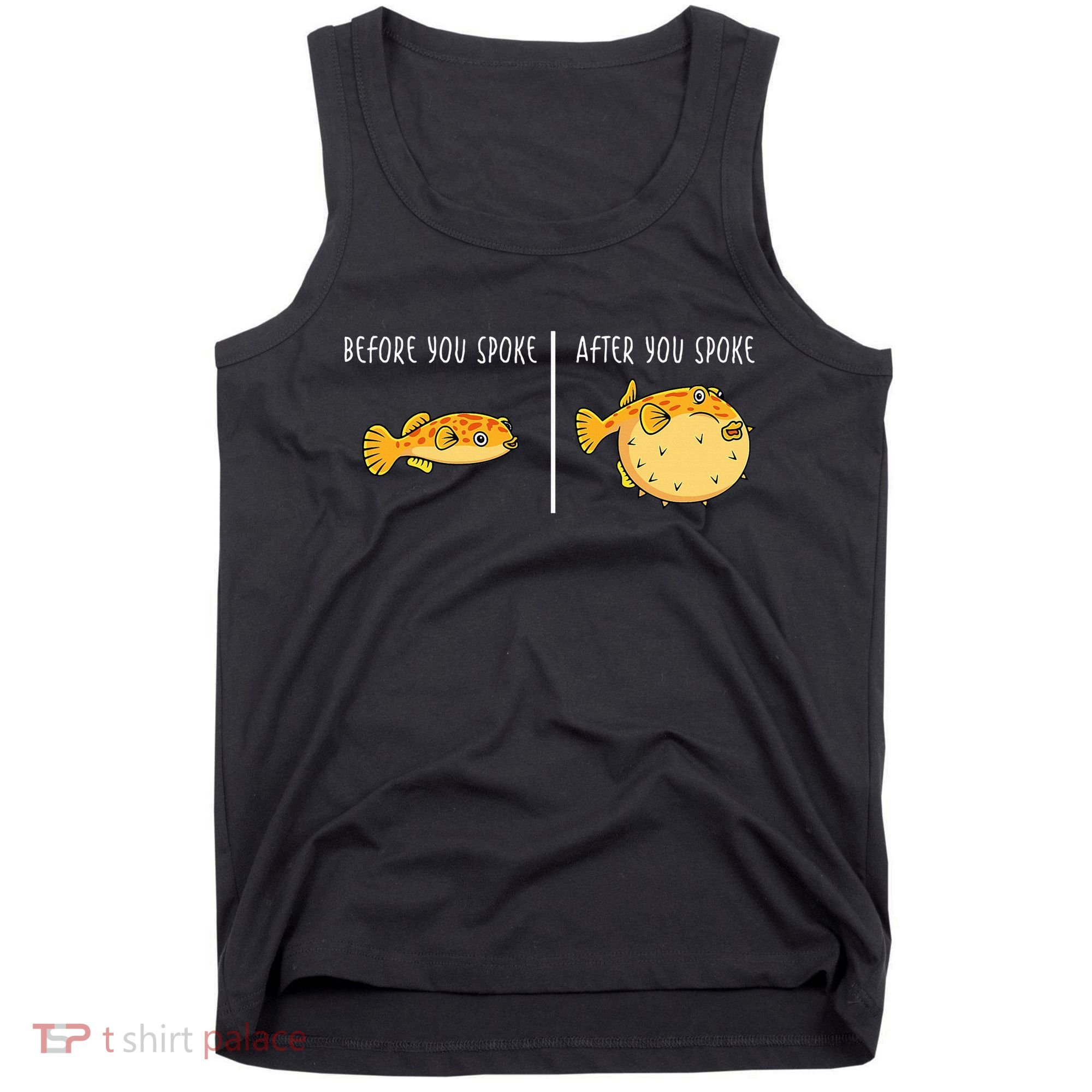 Puffer Fish Blowfish Funny Puffer Fish Tank Top