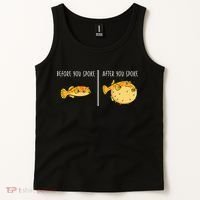 Puffer Fish Blowfish Funny Puffer Fish Tank Top thumb 2