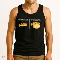 Puffer Fish Blowfish Funny Puffer Fish Tank Top thumb 3