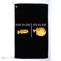 Puffer Fish Blowfish Funny Puffer Fish Golf Towel thumb 0
