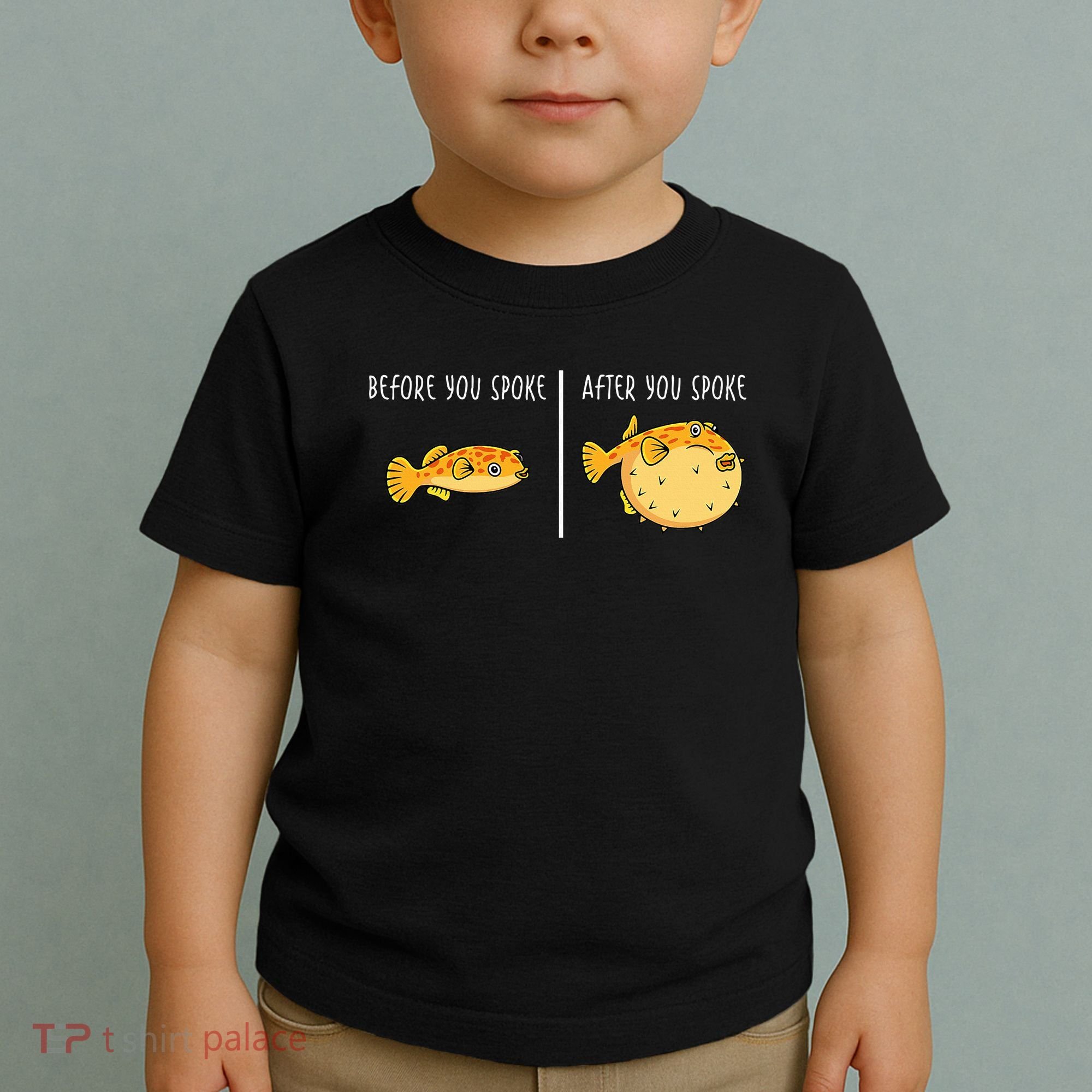 Puffer Fish Blowfish Funny Puffer Fish Toddler T-Shirt
