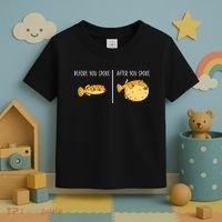 Puffer Fish Blowfish Funny Puffer Fish Toddler T-Shirt thumb 3
