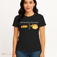 Puffer Fish Blowfish Funny Puffer Fish Women's T-Shirt thumb 4