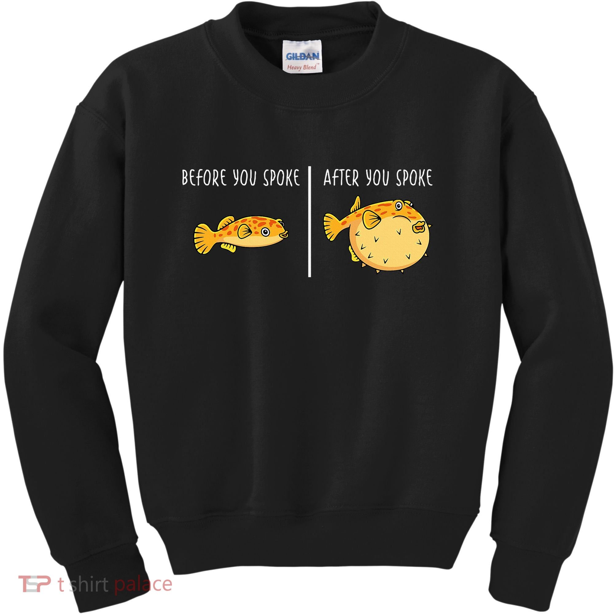 Puffer Fish Blowfish Funny Puffer Fish Kids Sweatshirt