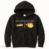 Puffer Fish Blowfish Funny Puffer Fish Kids Hoodie thumb 0