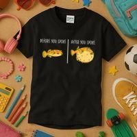 Puffer Fish Blowfish Funny Puffer Fish Kids T-Shirt thumb 3