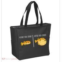 Puffer Fish Blowfish Funny Puffer Fish Tote Bag thumb 2