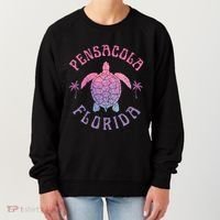 Pensacola Florida Beach Sea Turtle Summer Vacation Women's Sweatshirt thumb 0