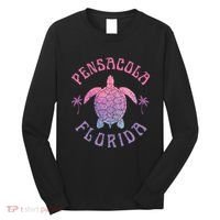 Pensacola Florida Beach Sea Turtle Summer Vacation Long Sleeve Shirt thumb 0