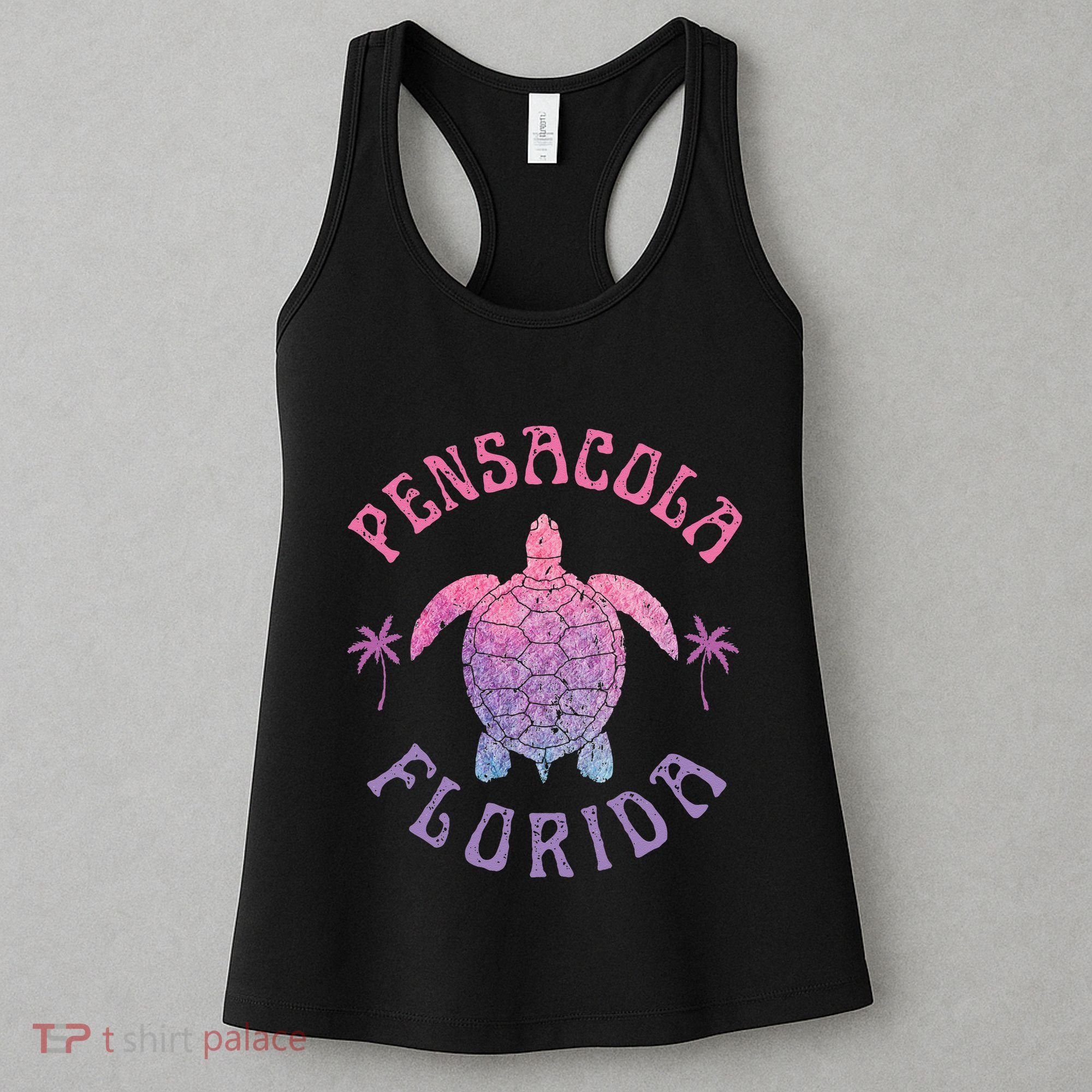 Pensacola Florida Beach Sea Turtle Summer Vacation Women's Tank Top