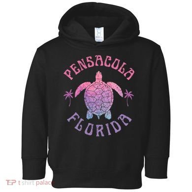 Pensacola Florida Beach Sea Turtle Summer Vacation Toddler Hoodie