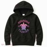 Pensacola Florida Beach Sea Turtle Summer Vacation Kids Hoodie thumb 0