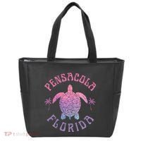 Pensacola Florida Beach Sea Turtle Summer Vacation Tote Bag thumb 0