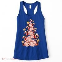 Pink Flamingo Christmas Tree Cute Flamingos Holiday DéCor Great Gift Women's Tank Top thumb 0